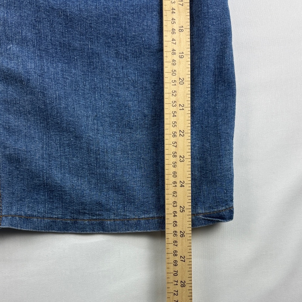 VENUS Denim Zip Front Dress Size M Cotton Blend - Picture 2 of 6